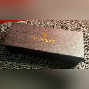 Shriveiner London Pen Box 7” Storage Empty Black